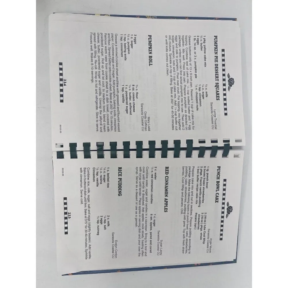 1999 Recipes from the Heart Cookbook (Sara Mana Chapter of Credit Union)